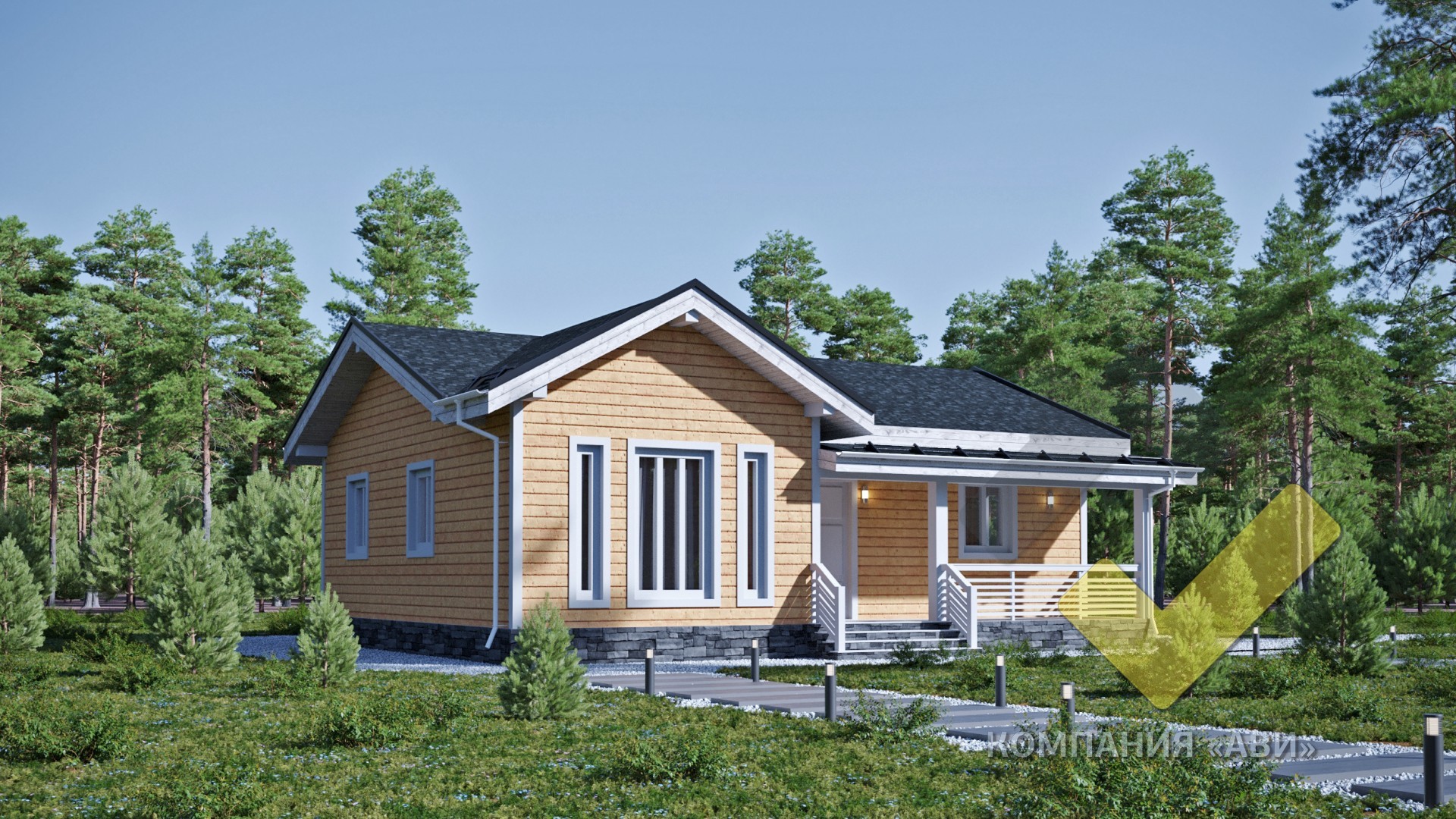 Строительство каркасного дома 10х8,5 "Альфа" под ключ