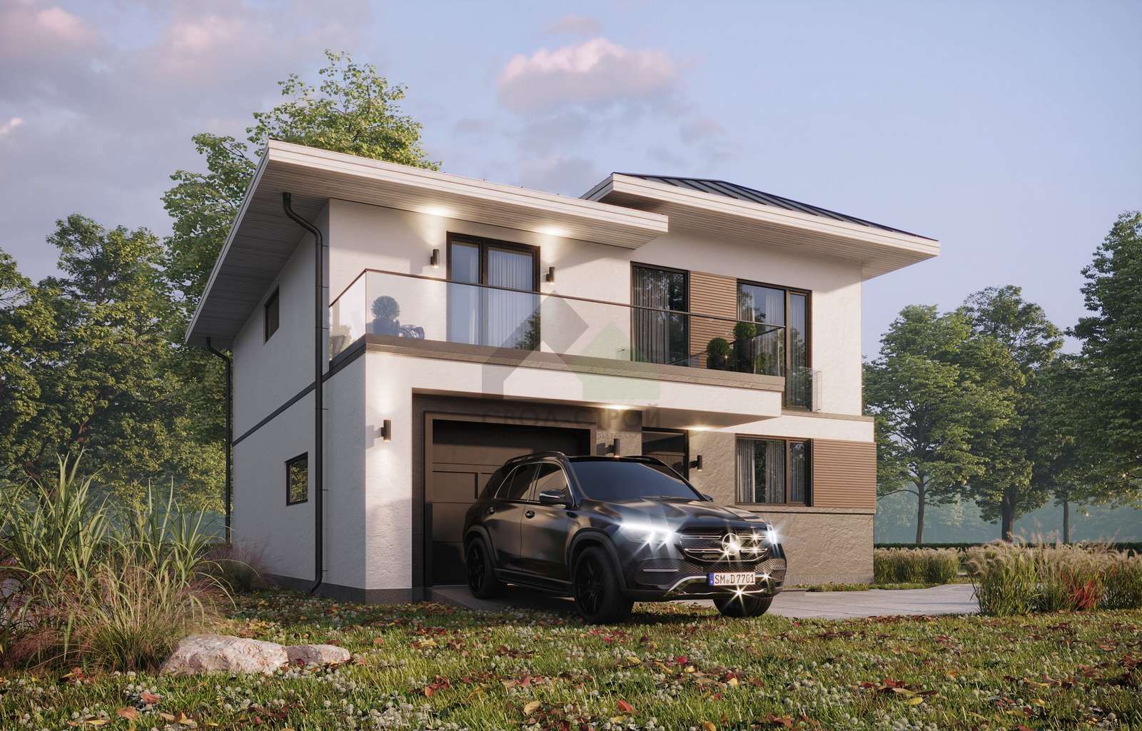 Дом из керамических блоков С-284 КЕ «Лайт»