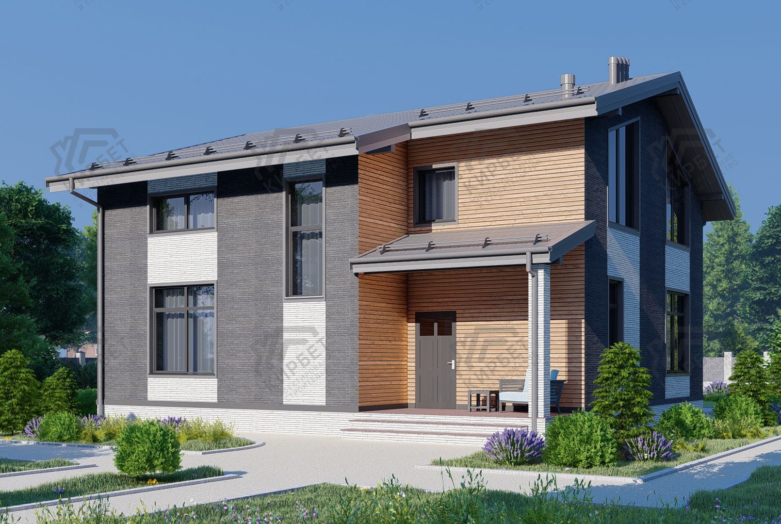 Проект дома из газоблоков 12х11 ГББ-188: цена 8279000 руб.