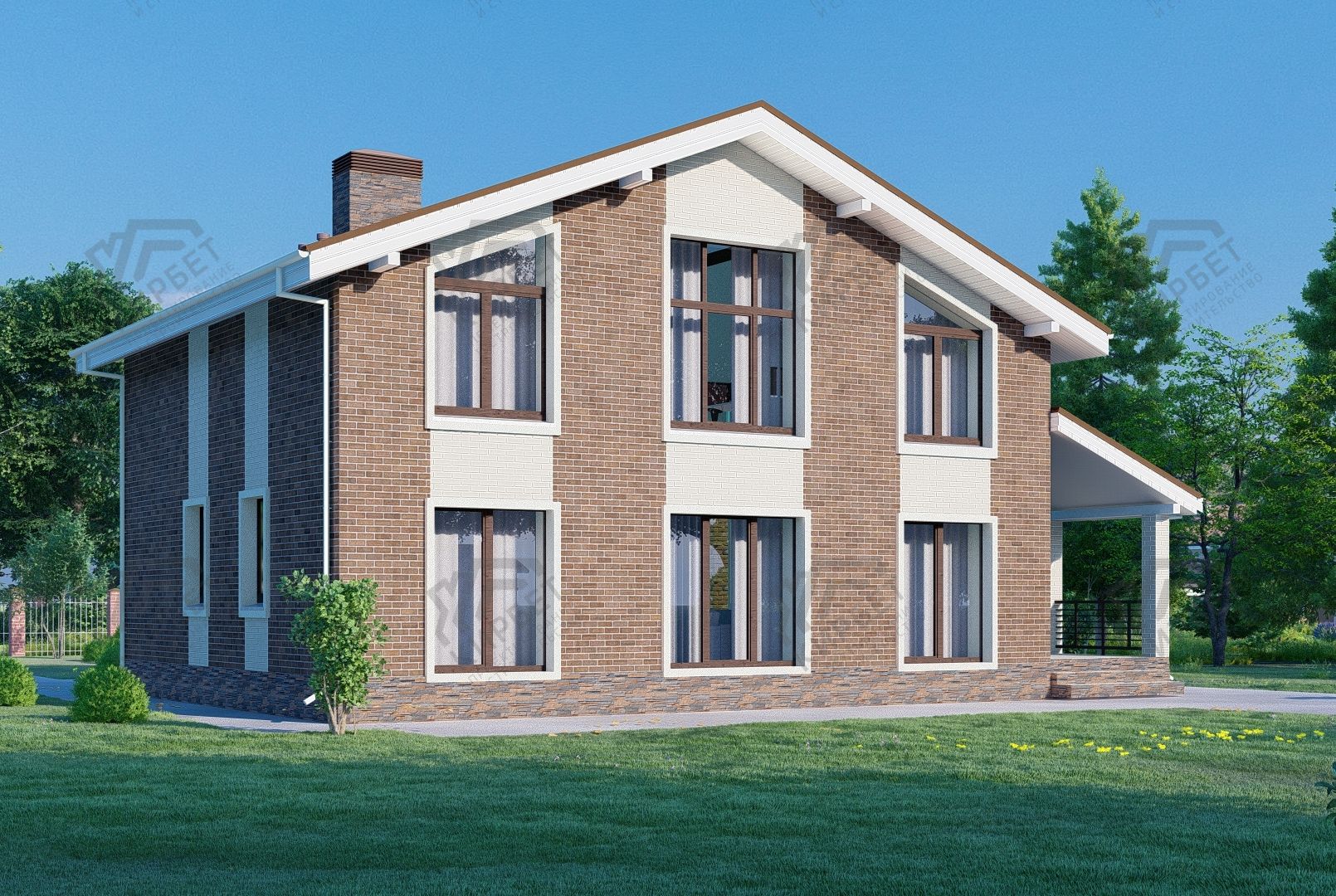 Проект дома из газоблоков 14х11 ГББ-179: цена 9580000 руб.