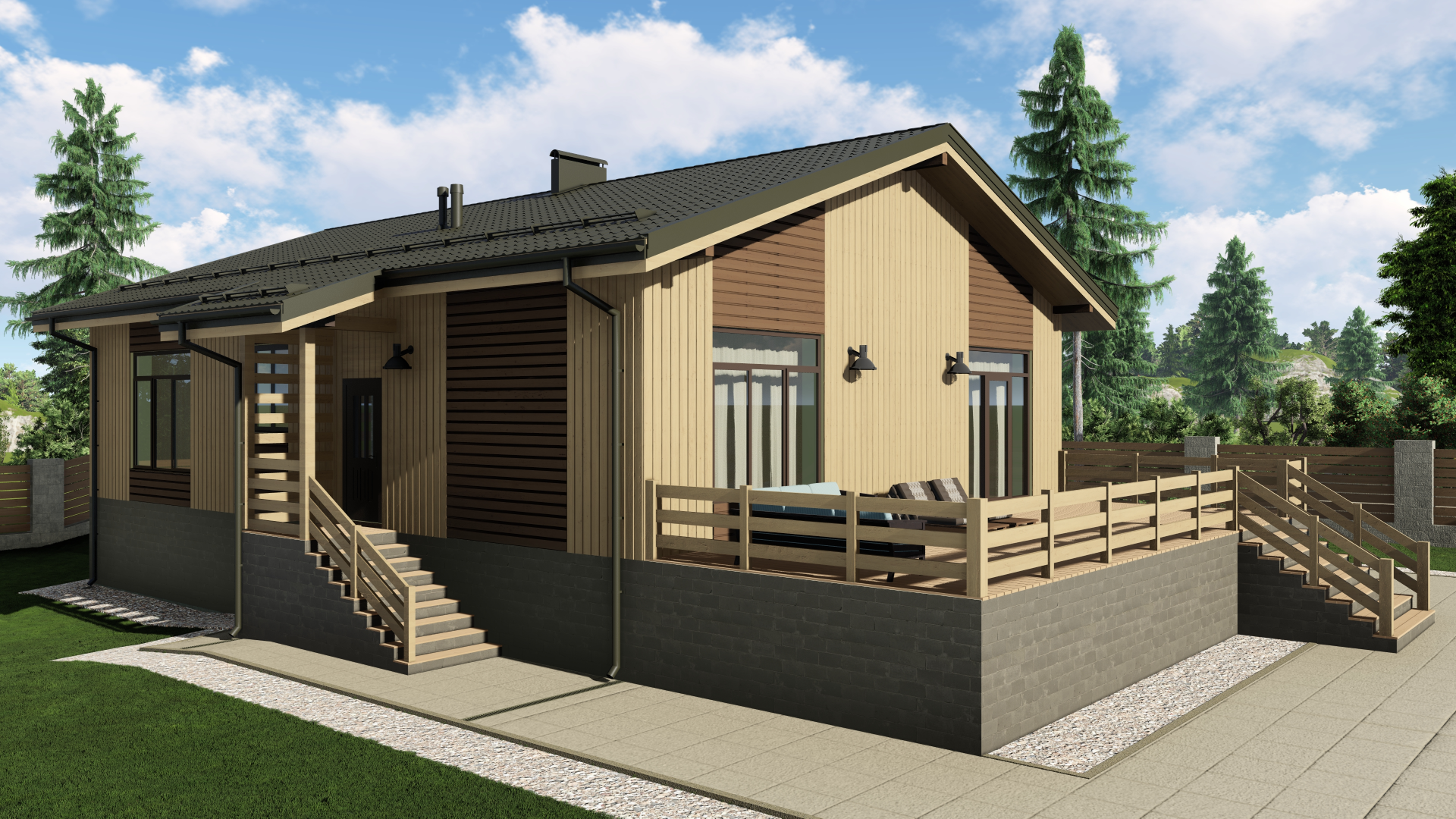 Дом по проекту «ЗС 733-20» - Золотое Сечение