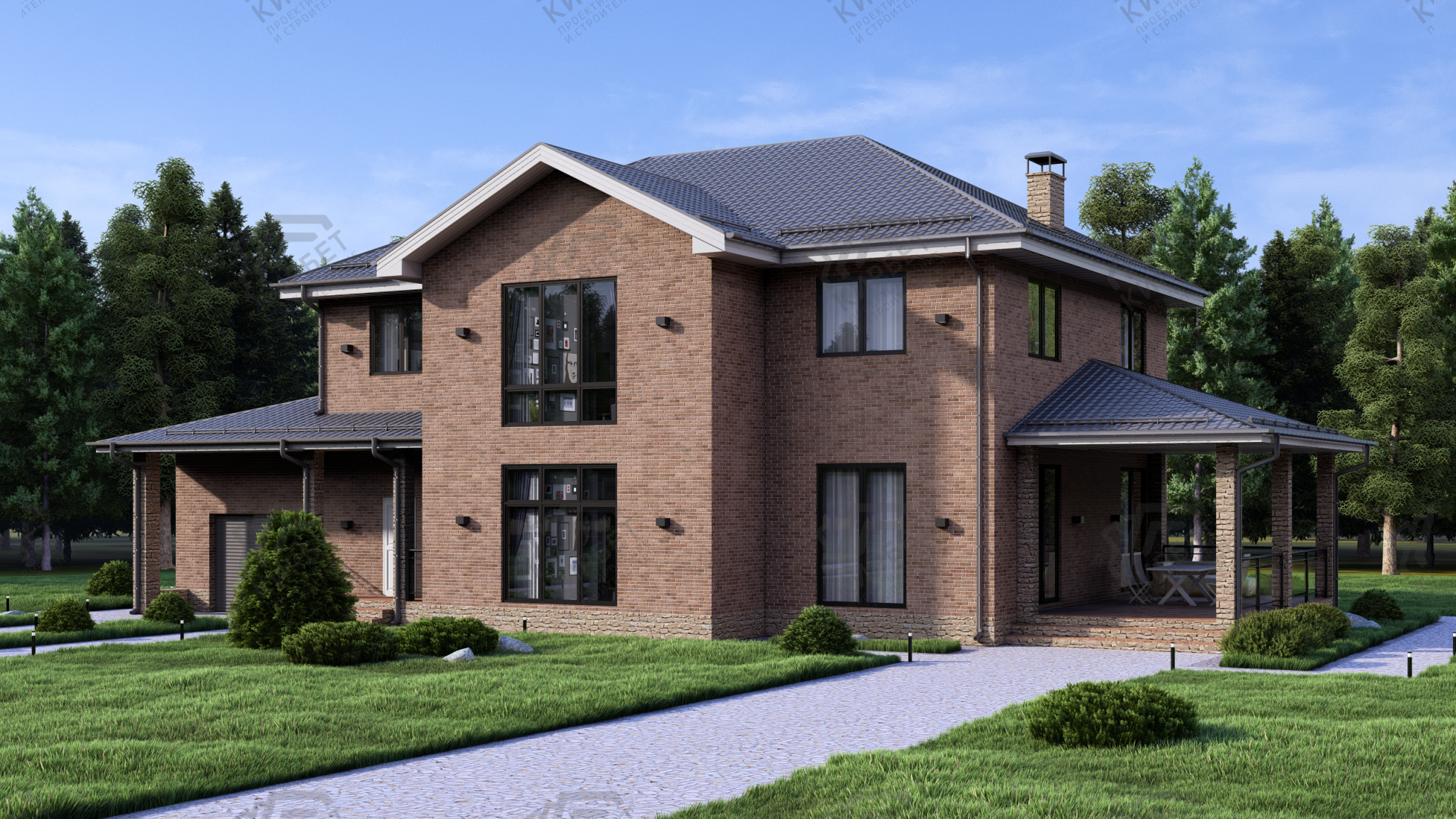 Проект дома из керамоблоков 23х12 ТКБ-333: цена 12347000 руб.