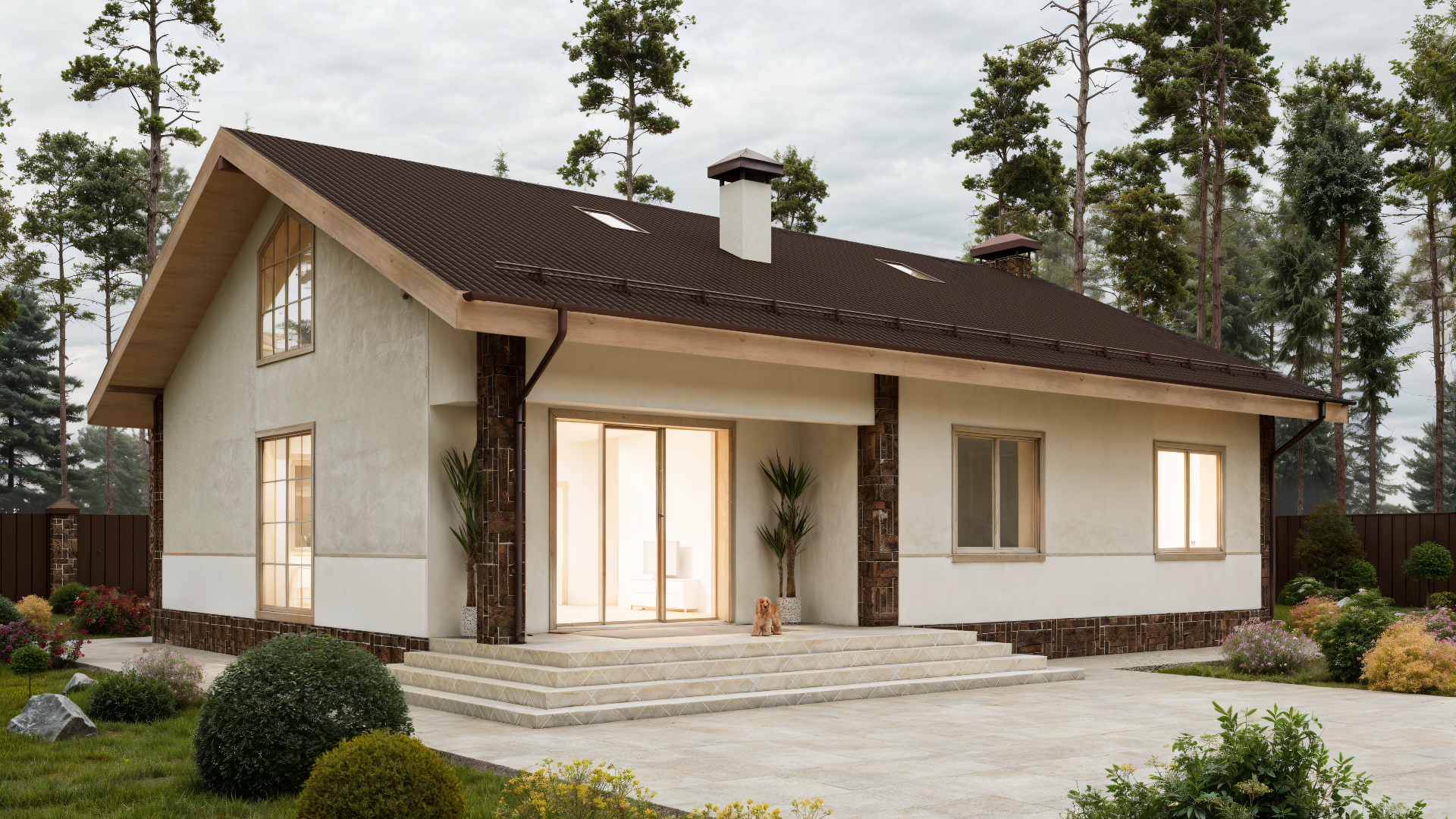 Дом по проекту «ЗС 373-18» - Золотое Сечение