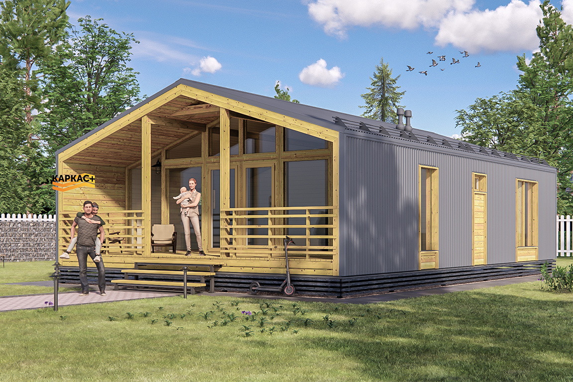 Проект каркасного дома КП-2212