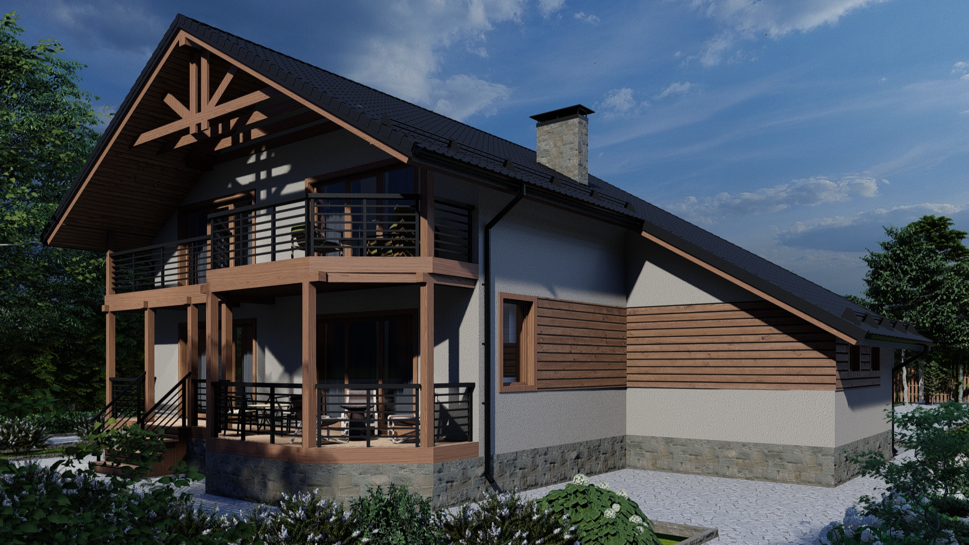 Дом по проекту «ЗС 25-16» - Золотое Сечение