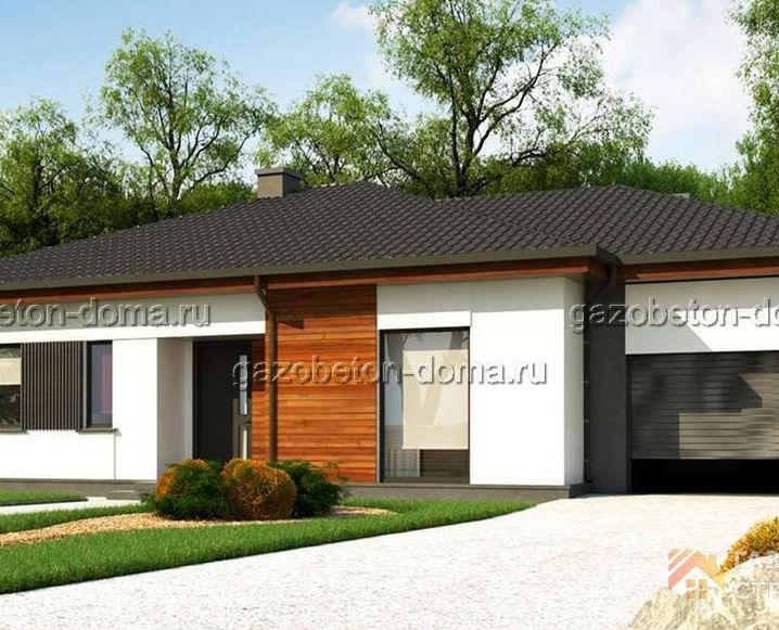 Дом из газобетона Проект ГБ-204