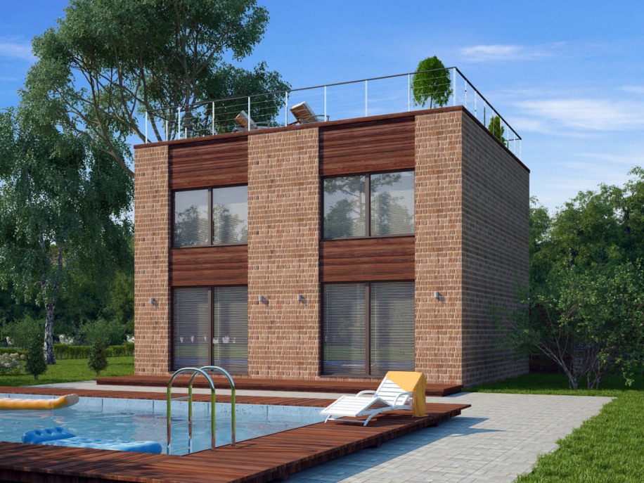 Дома из керамических блоков Тетрис L под ключ