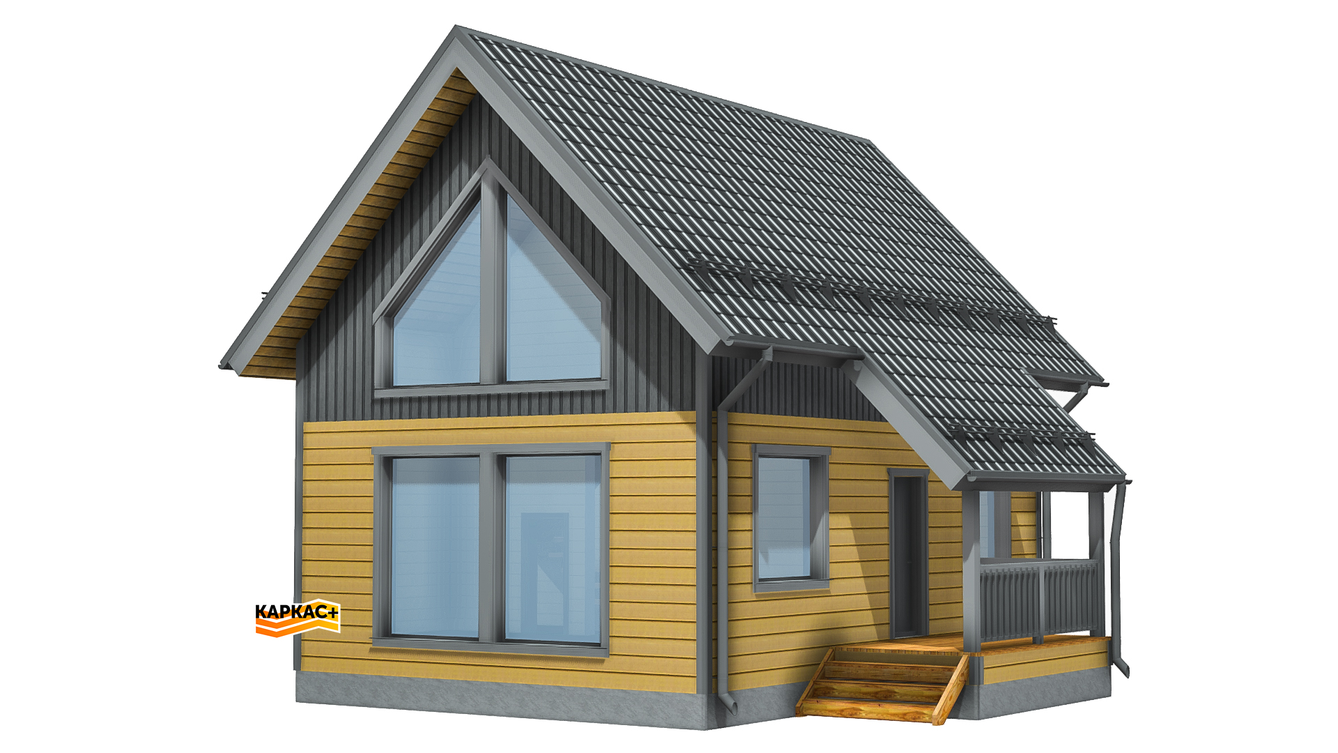 Проект каркасного дома КП-78