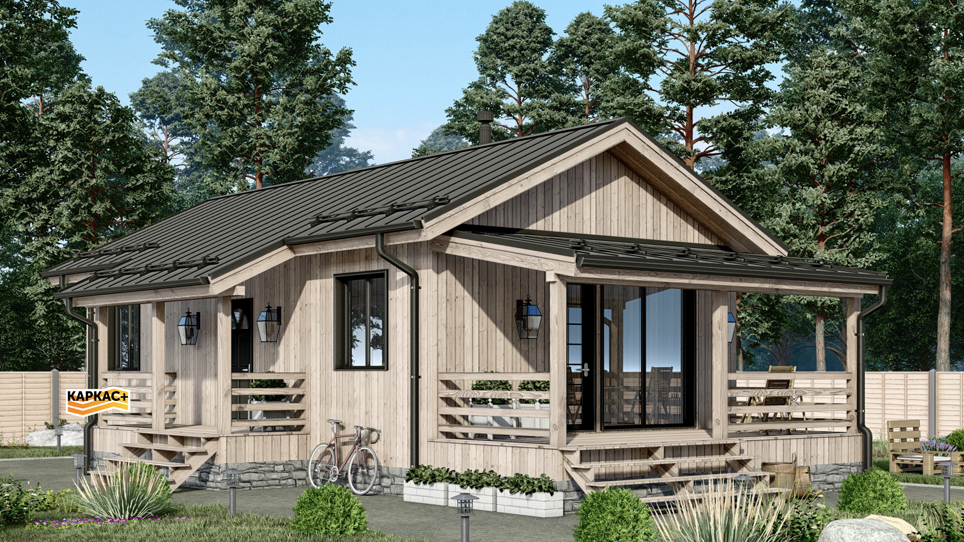 Проект каркасного дома КП-611