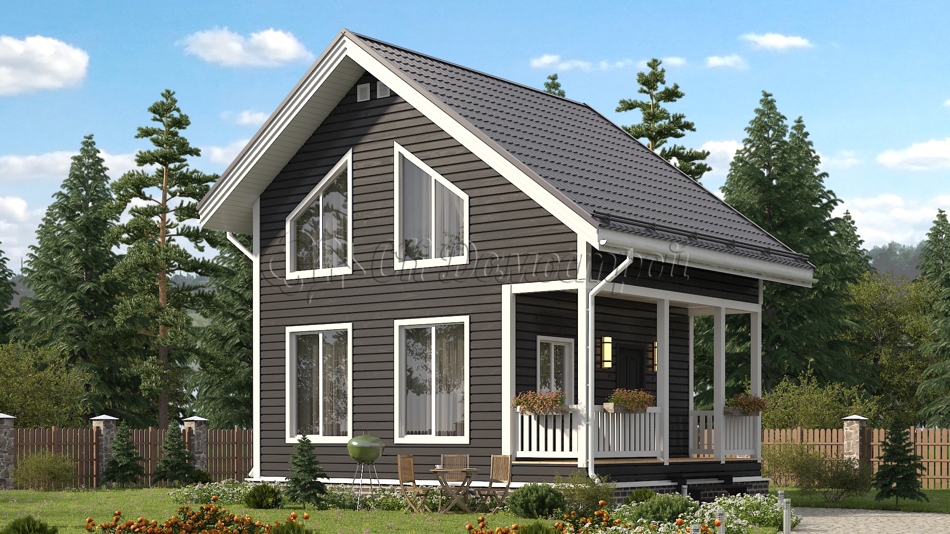 Дом «Панкратов» 6х7,5 м