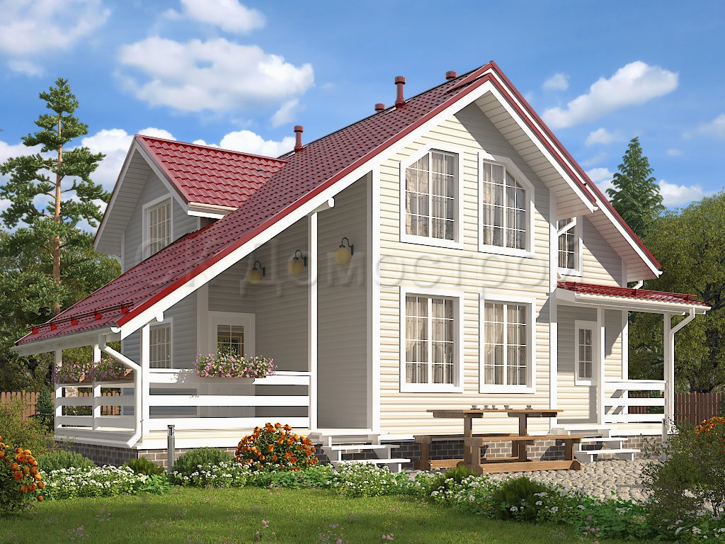 Дом «Елизаров» 8,5х9 м