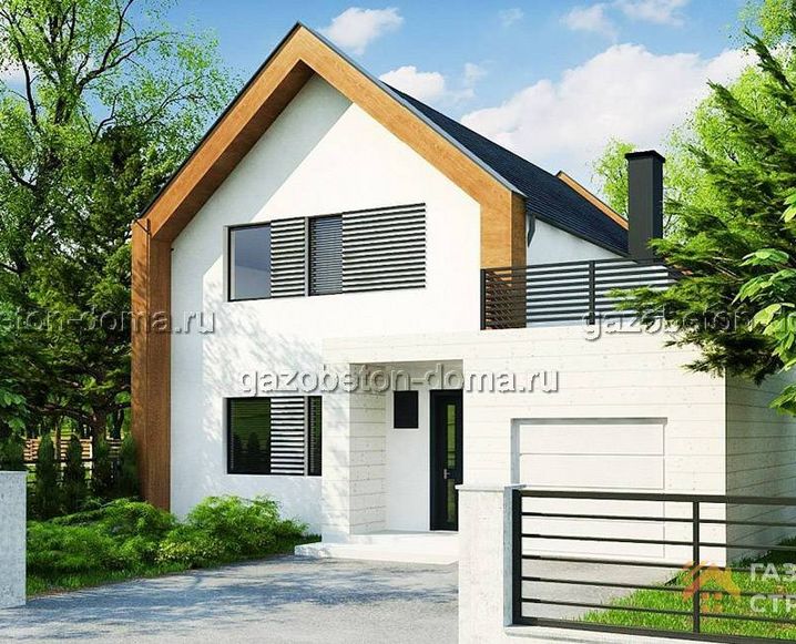 Дом из газобетона Проект ГБ-215