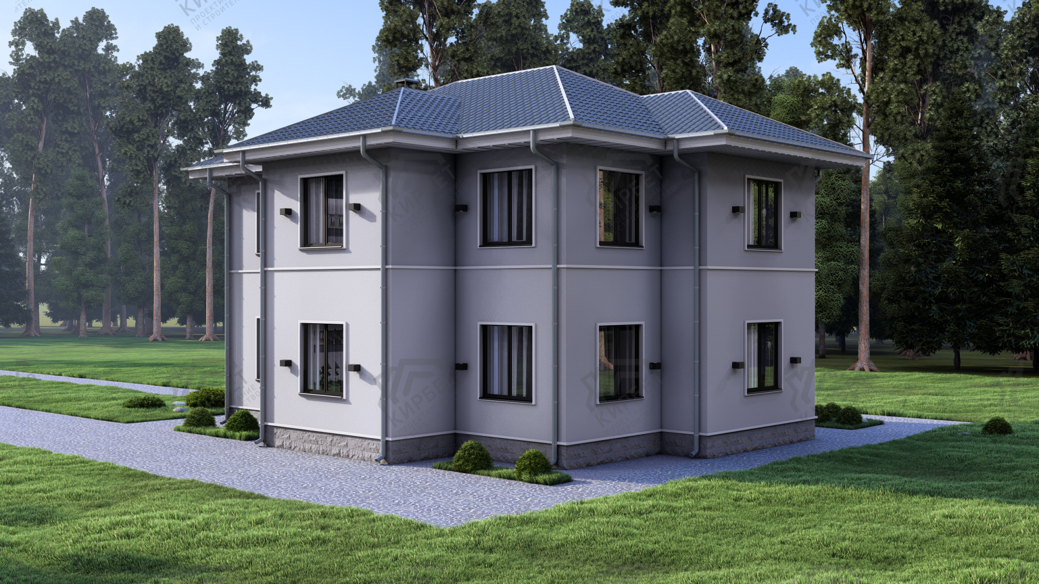 Проект дома из газоблоков 12х13 ГББ-176: цена 8726000 руб.