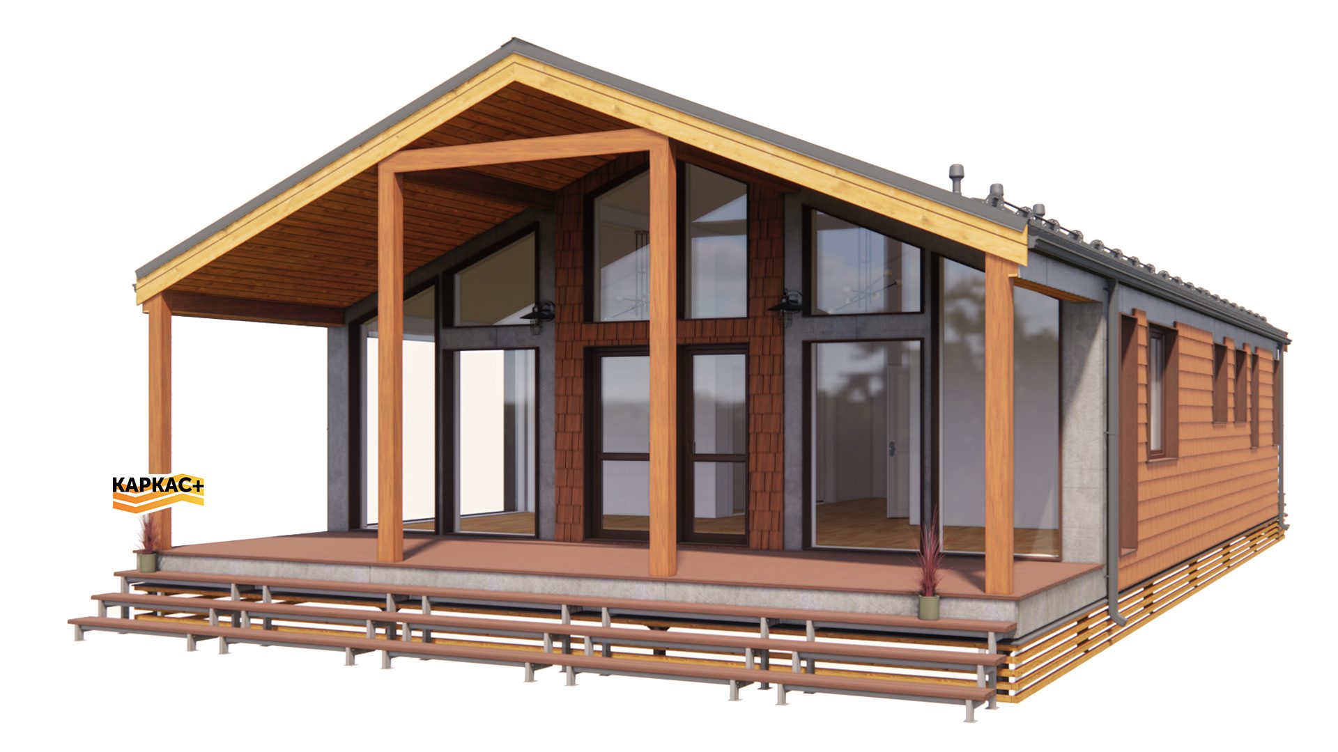 Проект каркасного дома КП-160