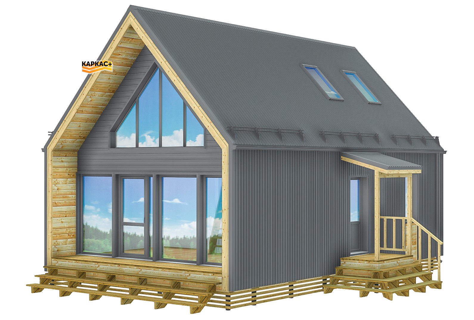 Проект каркасного дома КП-86