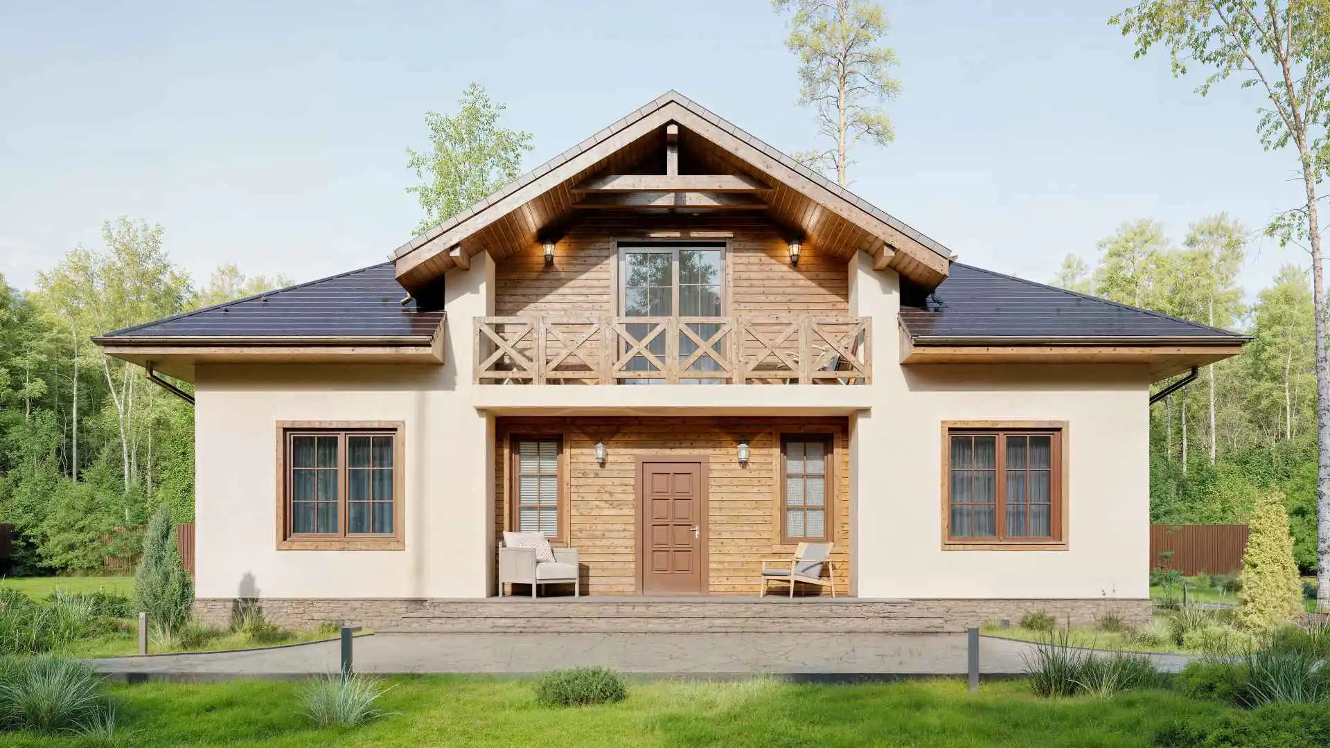 Дом по проекту «ЗС 100-22» - Золотое Сечение