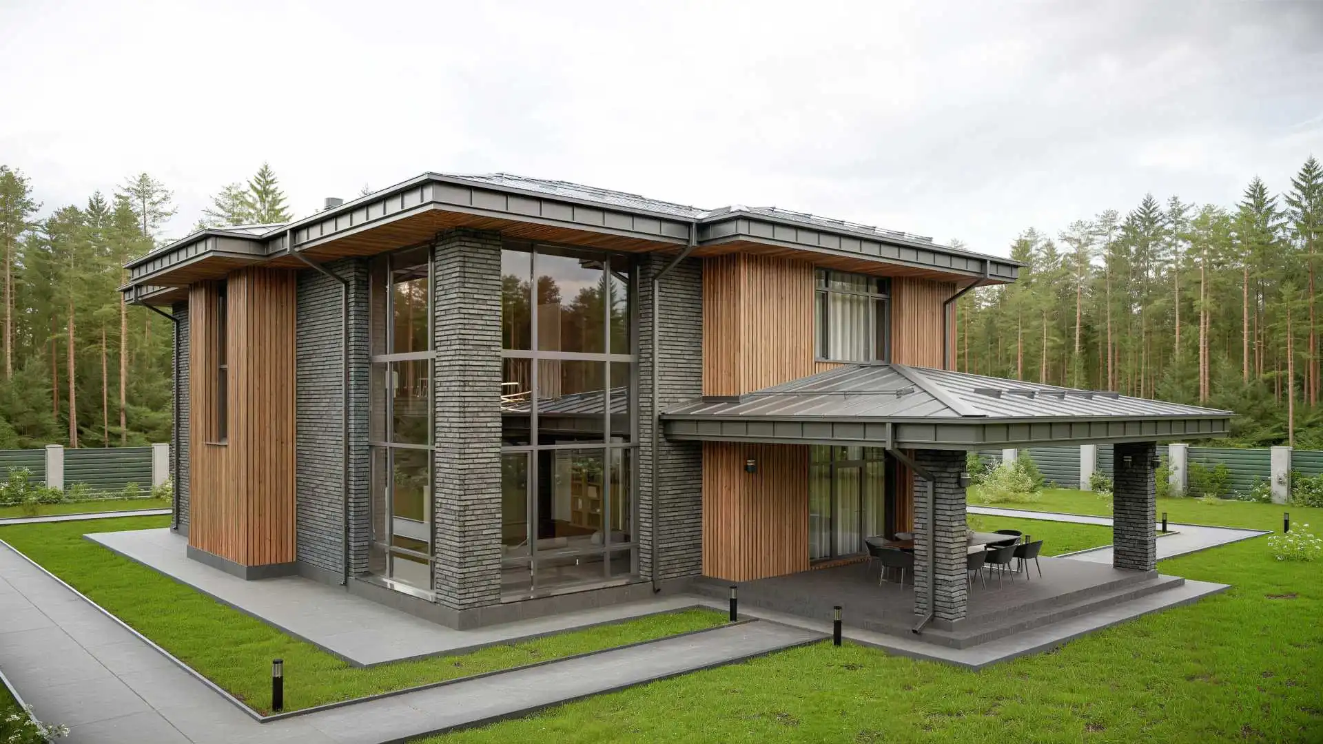 Дом по проекту «ЗС 241-25» - Золотое Сечение