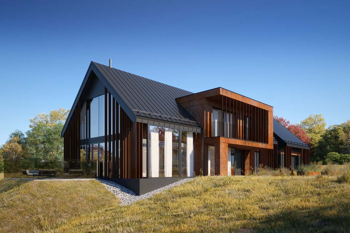 Одноэтажный коттедж с мансардой «Меллс»