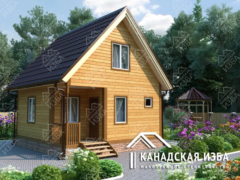 Каркасная баня «Мечта»: цена и фото - проект бани от компании “Канадская изба”