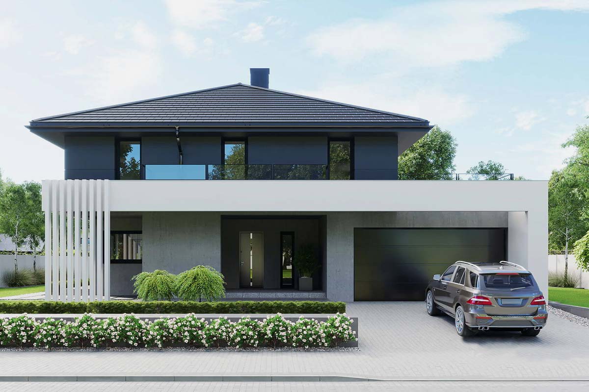 Современный загородный дом «Расленд»