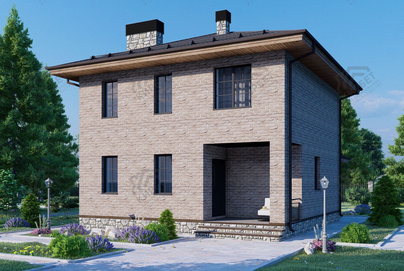 Проект дома из газоблоков 11х9 ГББ-123: цена 6408000 руб.