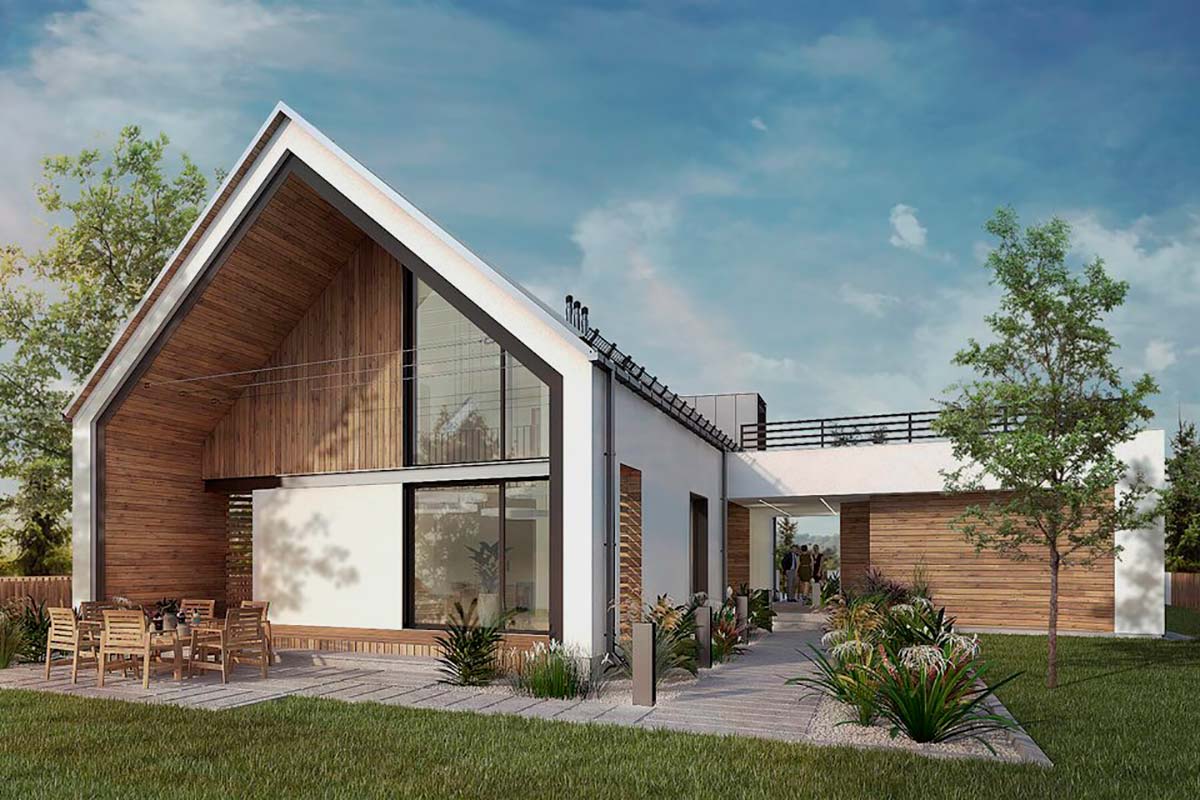 Дом с крытой террасой «Норкен»