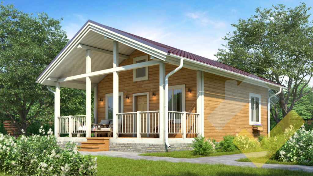 Строительство каркасного дома 9х7 "Паули-2" под ключ