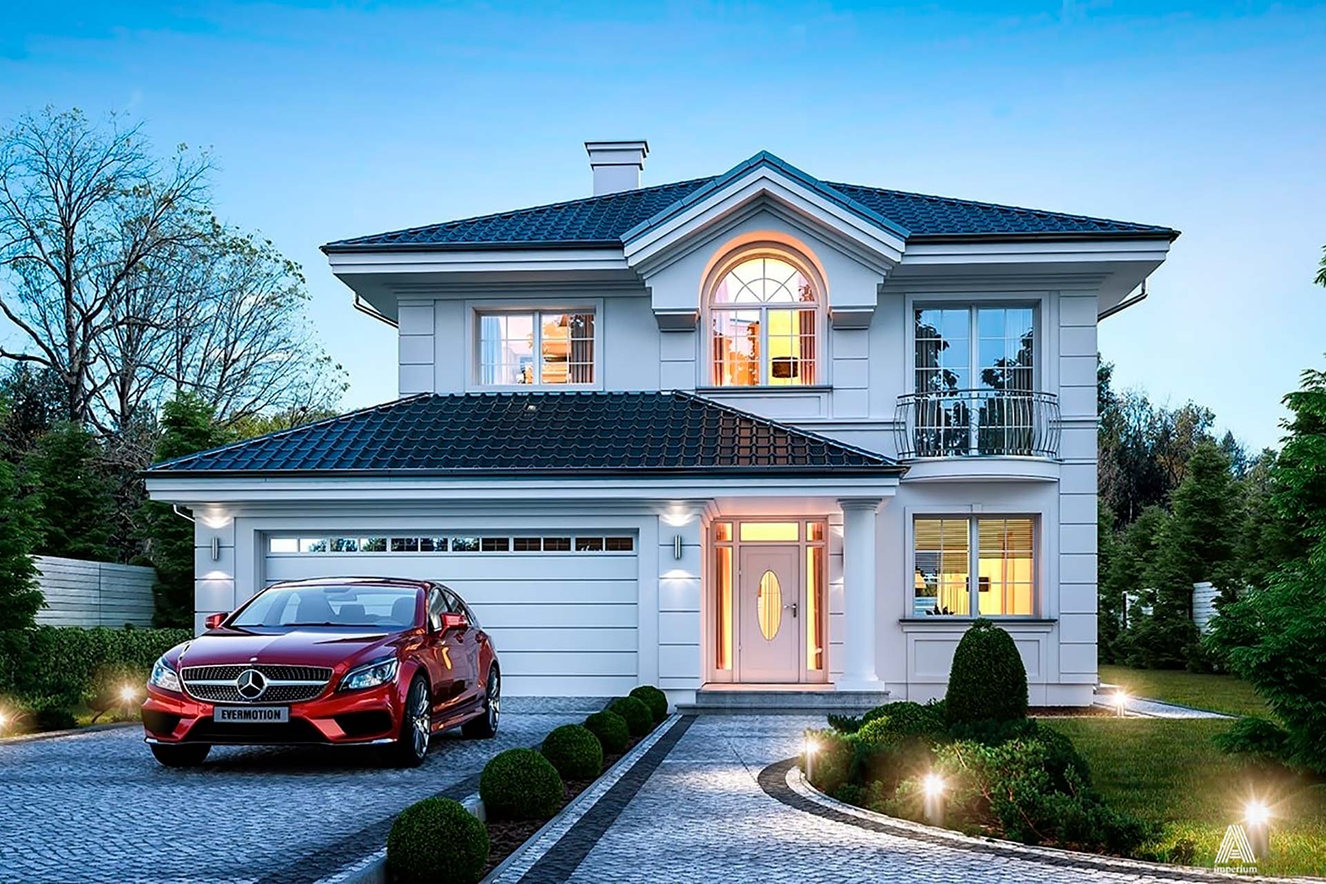 Дом в классическом стиле «Белвуар»