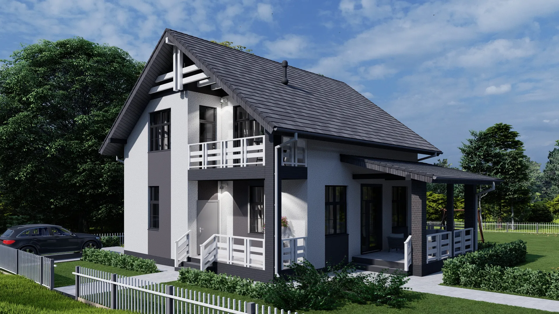 Дом по проекту «ЗС 19-17-2» - Золотое Сечение