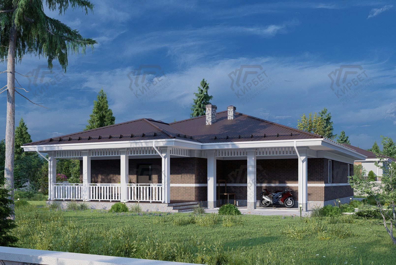 Проект дома из керамоблоков 19х15 ТКБ-217: цена 10142000 руб.