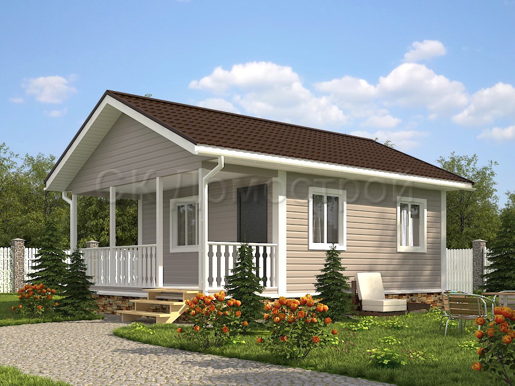 Дом «Зиновьев» 6х8 м