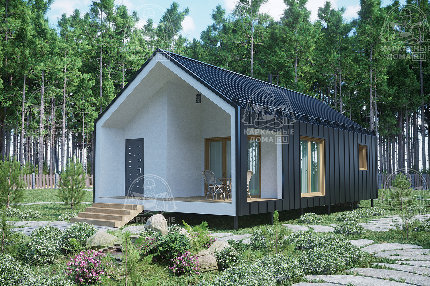 Каркасный дом 6x12 Проект "Кахолонг"