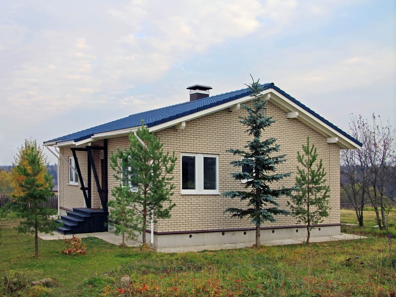 Проекты домов из газобетона Бунгало M+ под ключ