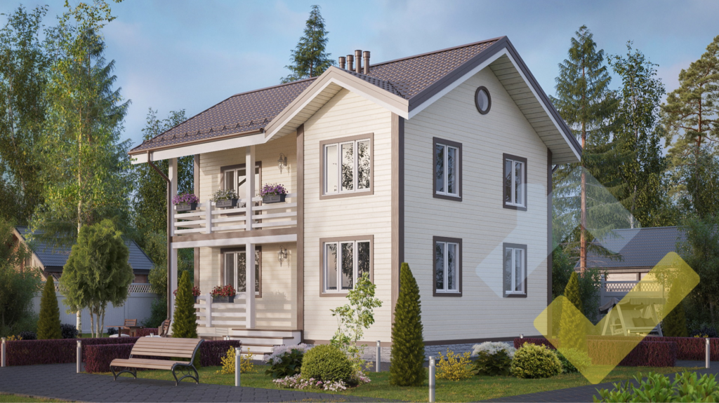 Строительство каркасного дома 10х8 "Аляска-2" под ключ