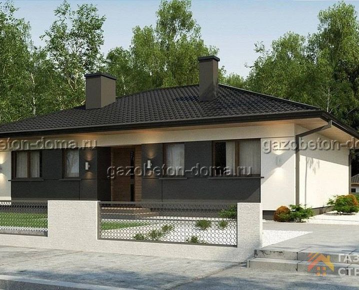 Дом из газобетона Проект ГБ-211