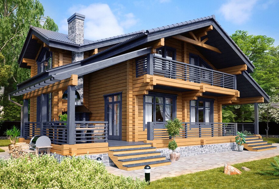 Дом 3 спальни с сауной №377