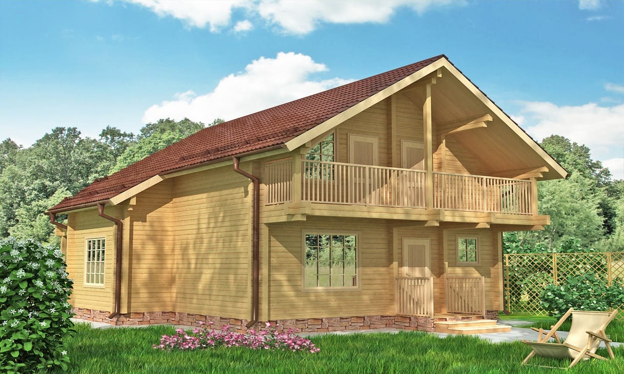 Проект 4 спальни с балконом №357