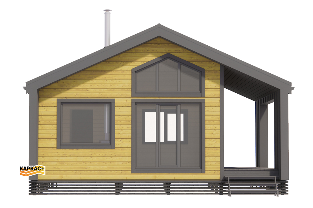 Проект каркасного дома КП-63