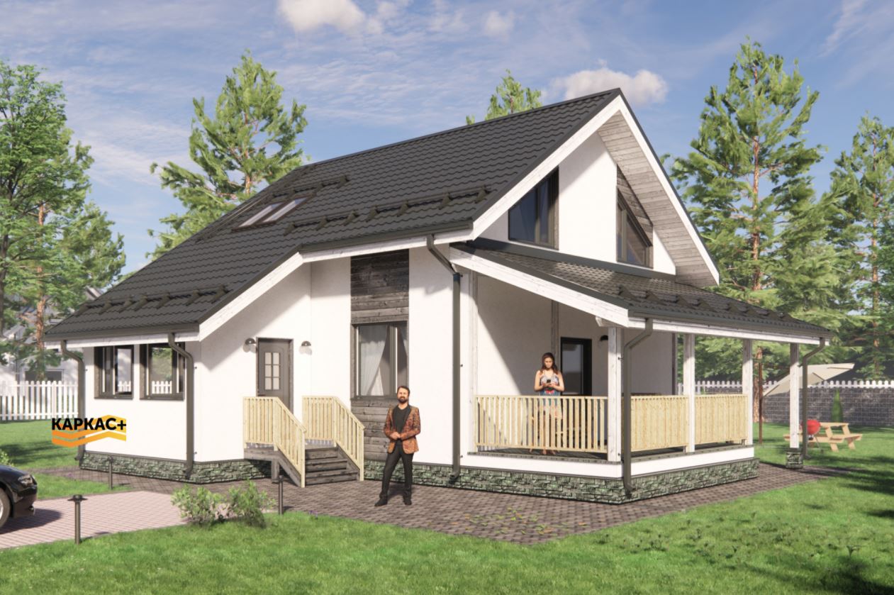 Проект каркасного дома КП-142