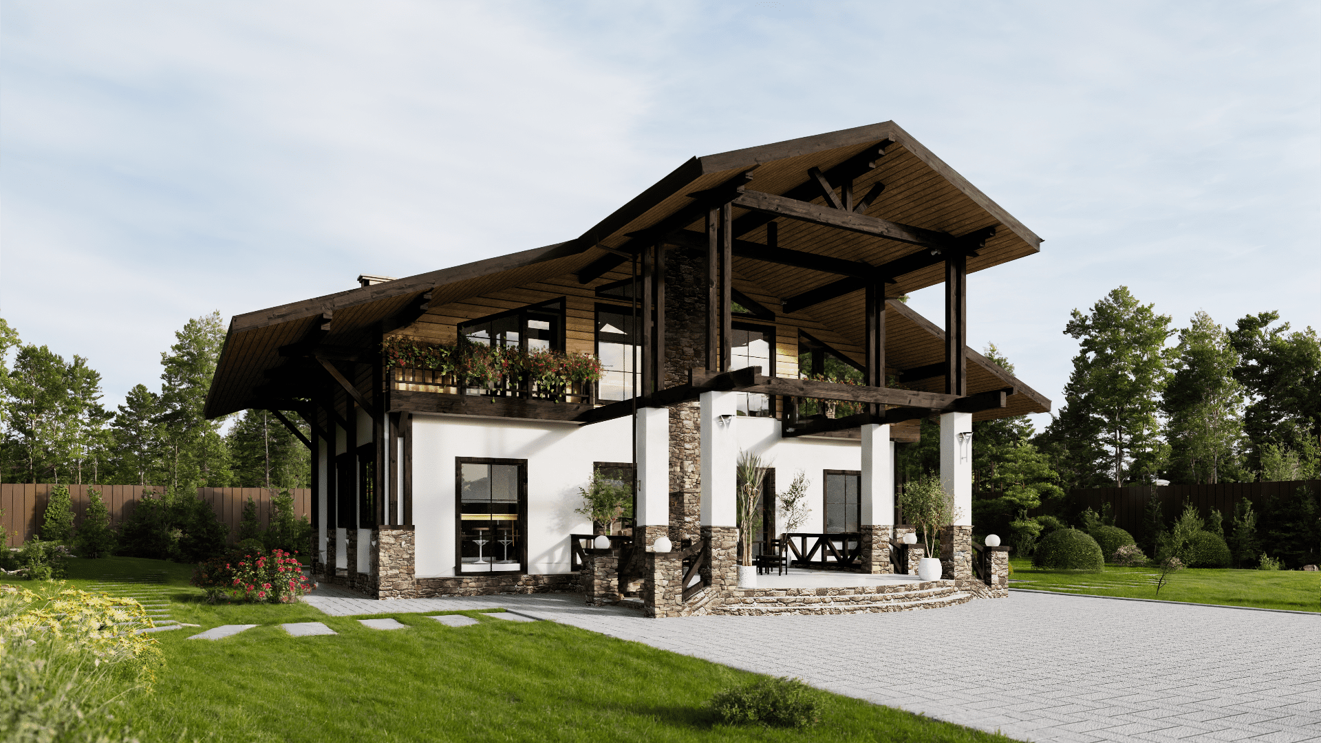 Дом по проекту «ЗС 20-17» - Золотое Сечение