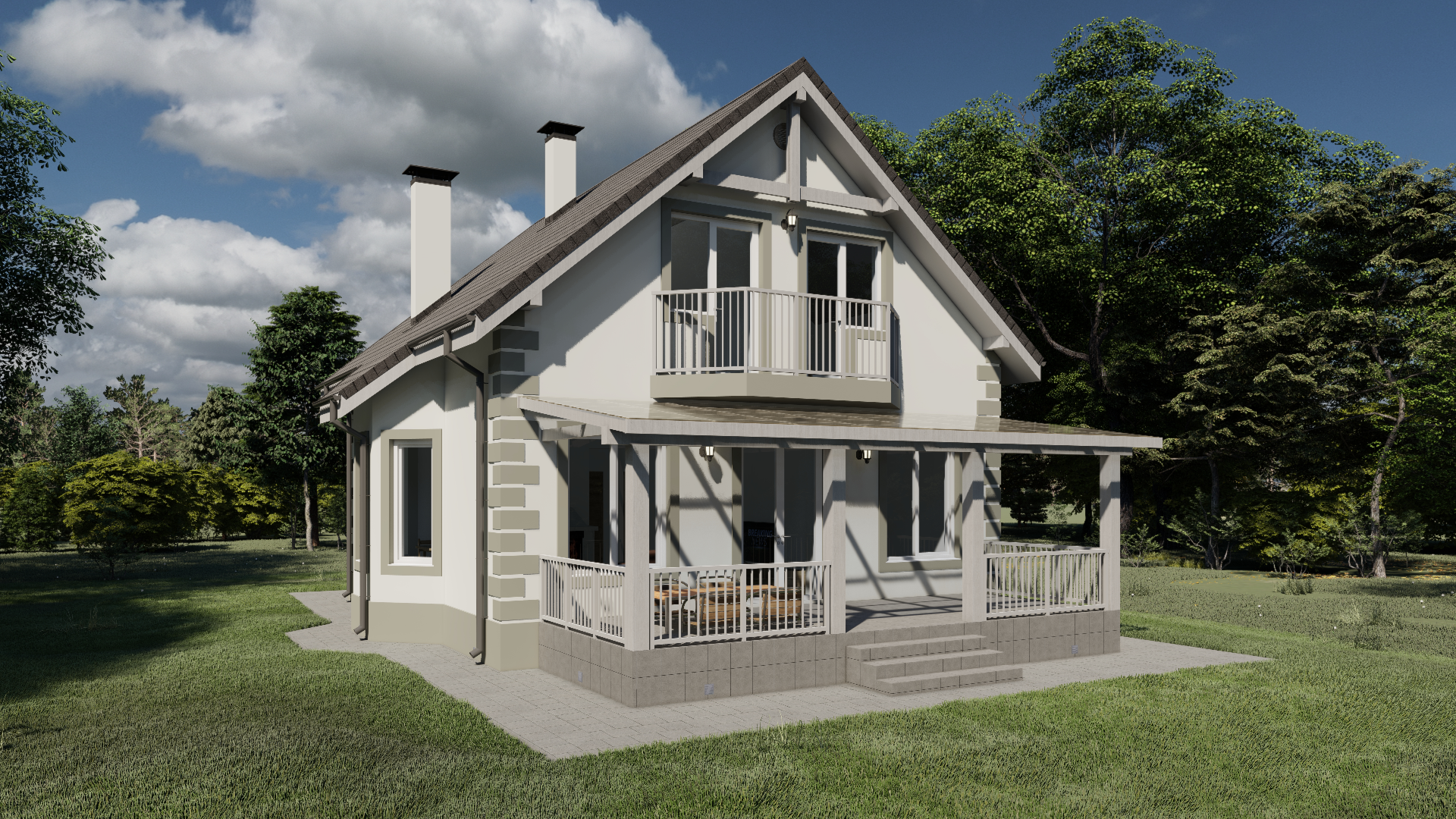 Дом по проекту «ЗС 835-21» - Золотое Сечение