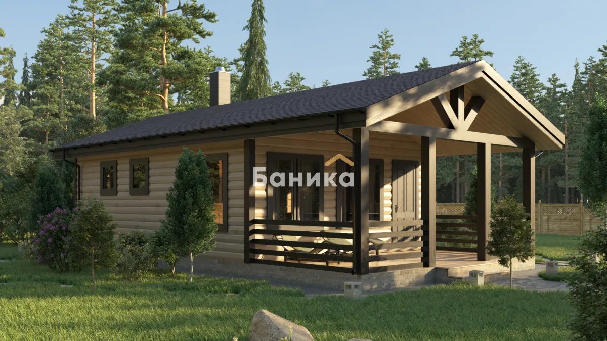 Каркасная баня «КБ-4