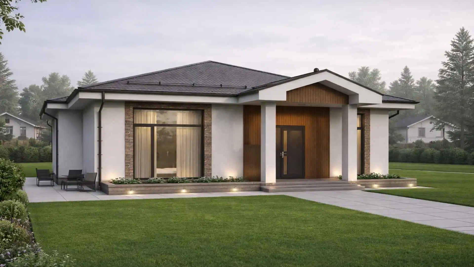 Дом по проекту «ЗС 209-23» - Золотое Сечение