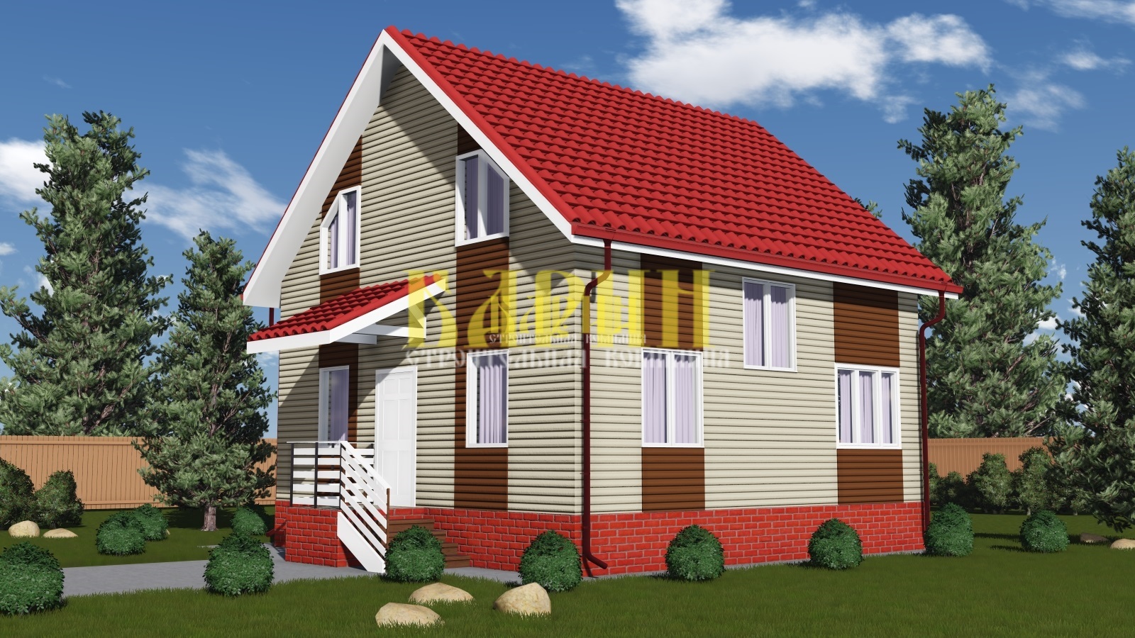 ПД - 128 - Строительство домов из Каркаса, СИП, Бруса под ключ