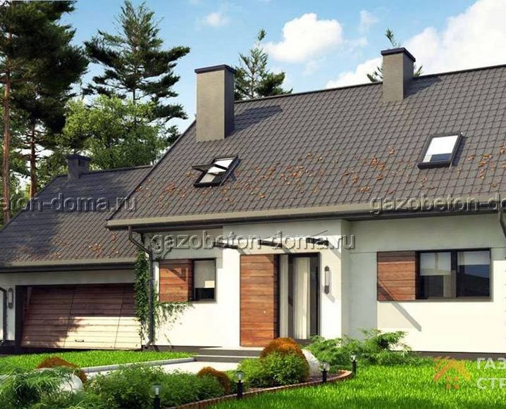 Дом из газобетона Проект ГБ-199