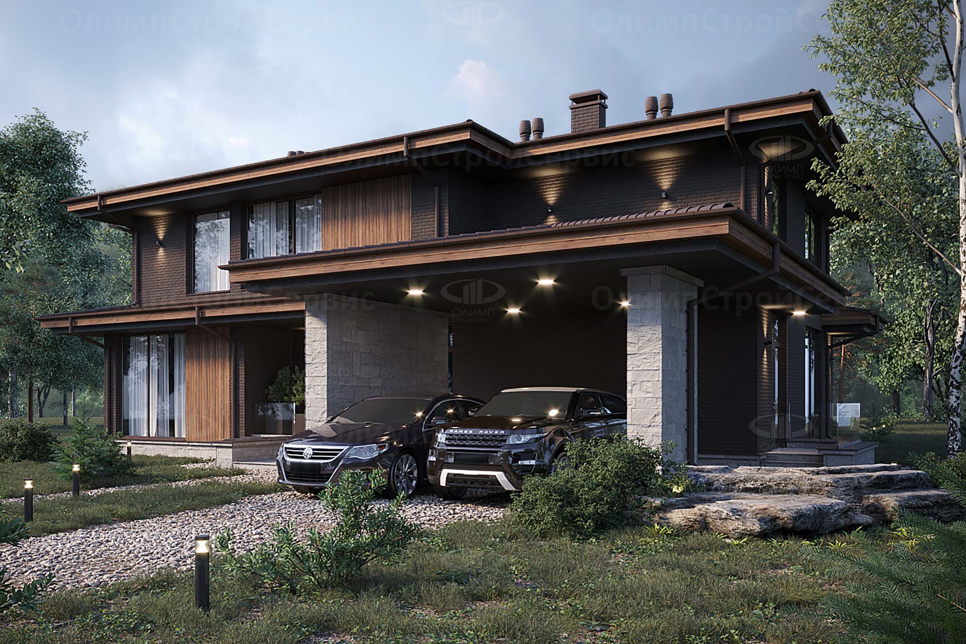 Дом с комбинированным фасадом «Гессен»