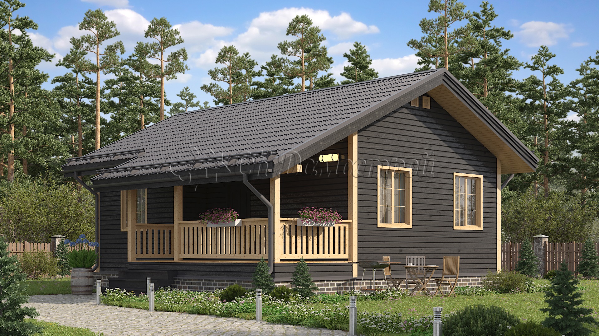 Дом «Семёнов» 7х9,5 м