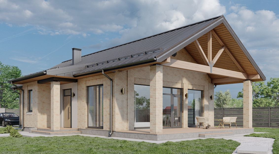 Дом из газобетона "Доусон"