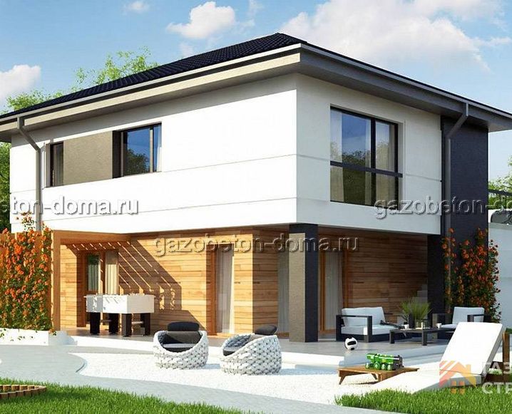Дом из газобетона Проект ГБ-248