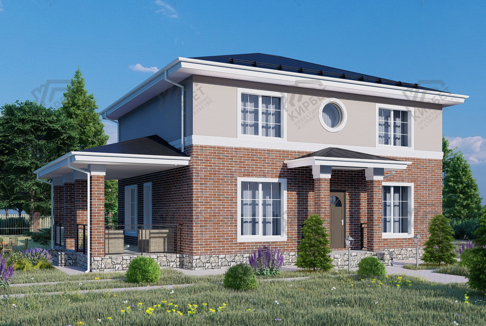 Проект дома из газоблоков 143х11 ГББ-191: цена 8359000 руб.